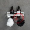 Полка для душа прямая Lemark 300 мм SHELF LINE из нерж. стали с крючками, хром